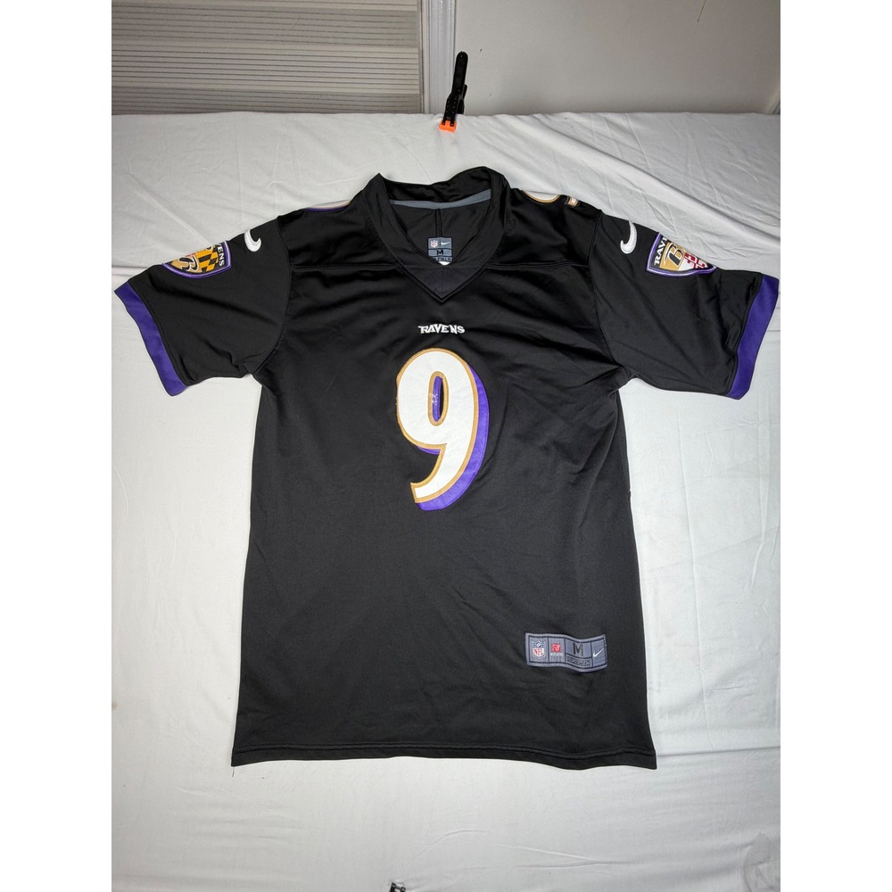 Nike Baltimore Ravens Justin Tucker 9 NFL Jersey Mens Medium Black Purple